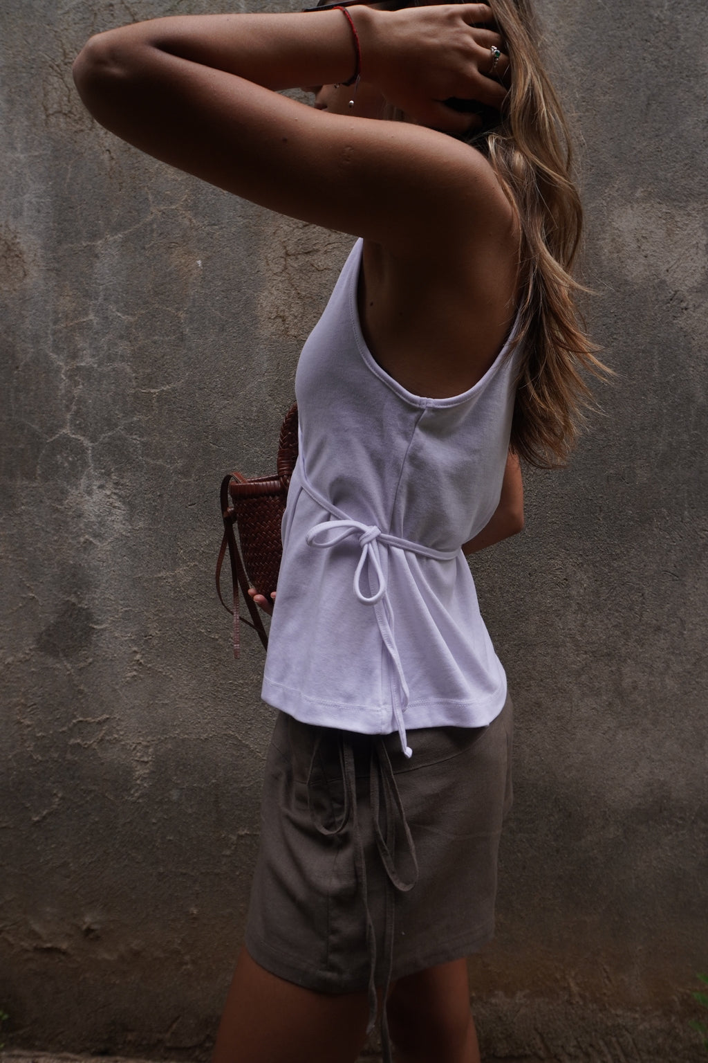 Top Gracie blanco